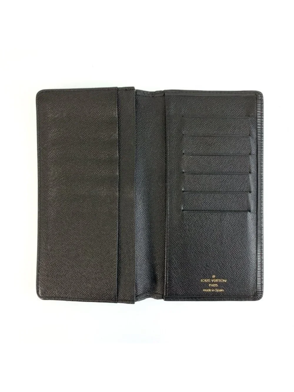 Louis Vuitton Epi Porto Cartes Credit Noir Black Leather Wallet Billfold